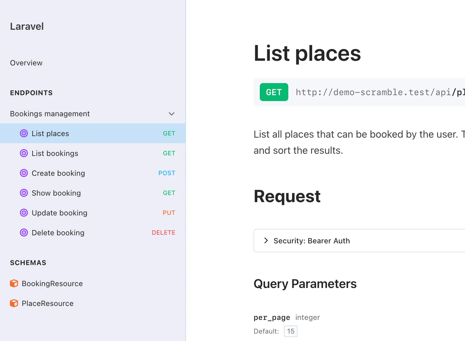Grouping endpoints