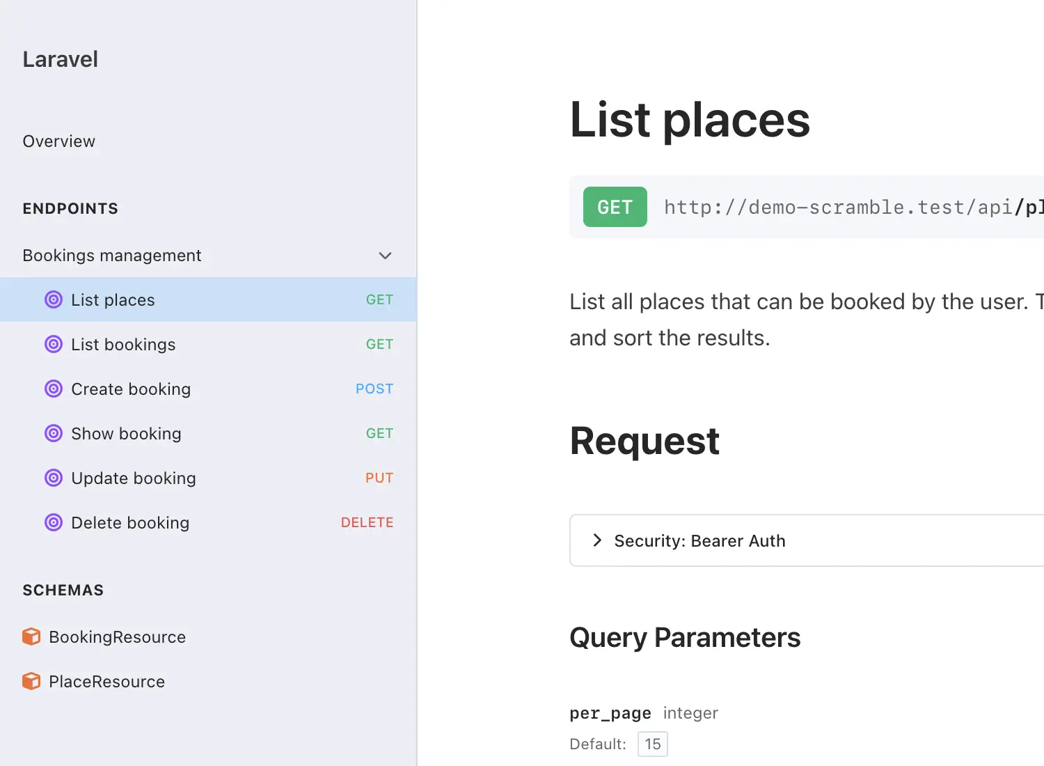 Grouping endpoints